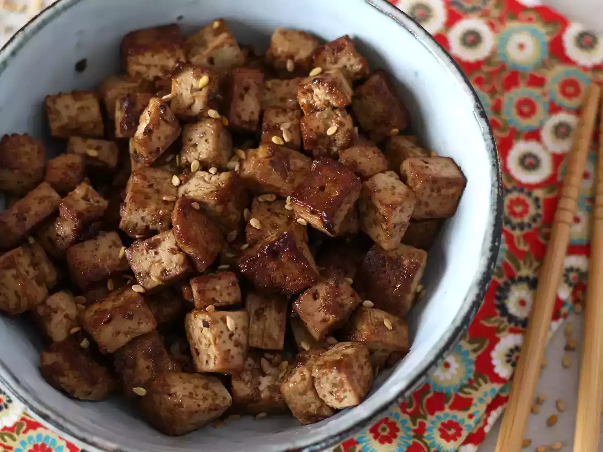 Gemarineerde tofu met Aziatische smaken (ja, je zult dol zijn op tofu na dit!) - foto 2