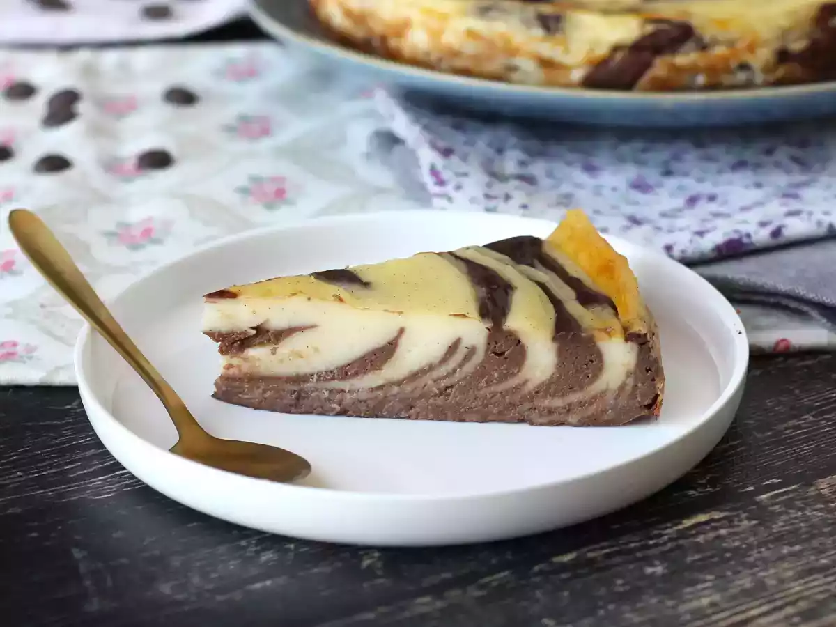 Gemarmerde vlaai zonder deeg, supermakkelijk te maken voor een gegarandeerd wow-effect