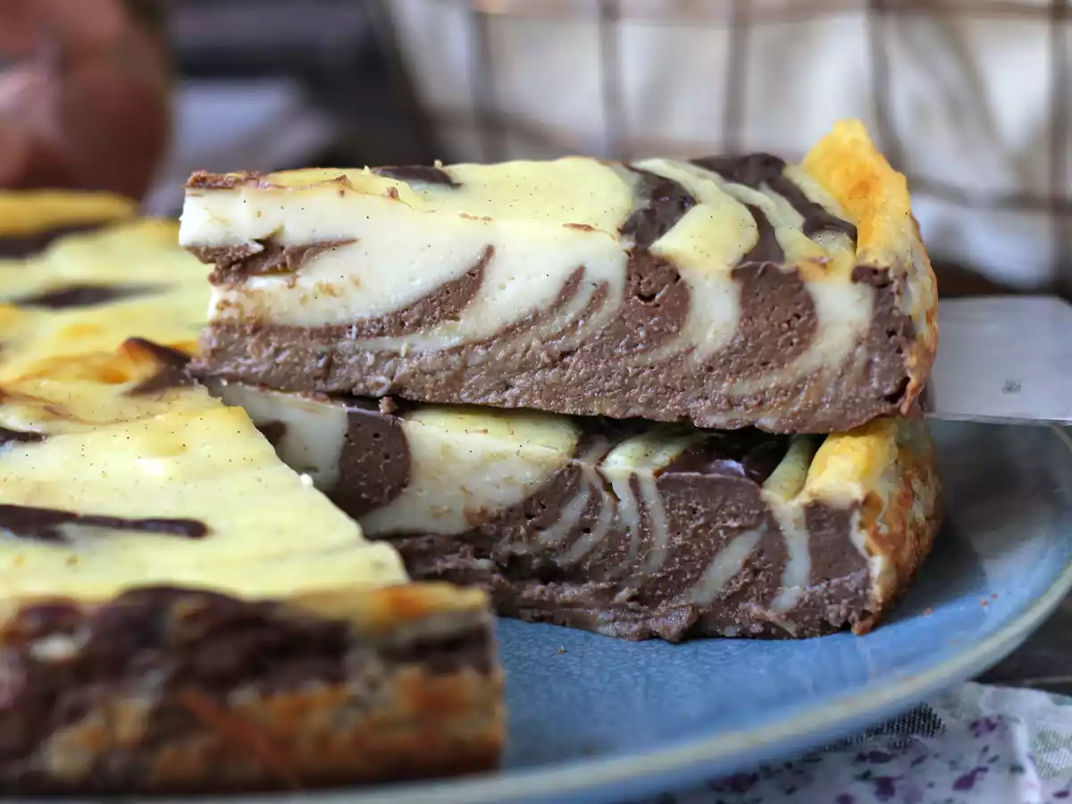 Gemarmerde vlaai zonder deeg, supermakkelijk te maken voor een gegarandeerd wow-effect - foto 3
