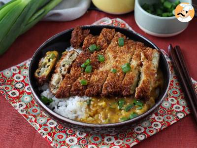 Gepaneerde aubergine met panko paneermeel, Japanse katsu curry maar dan vegetarisch - foto 4