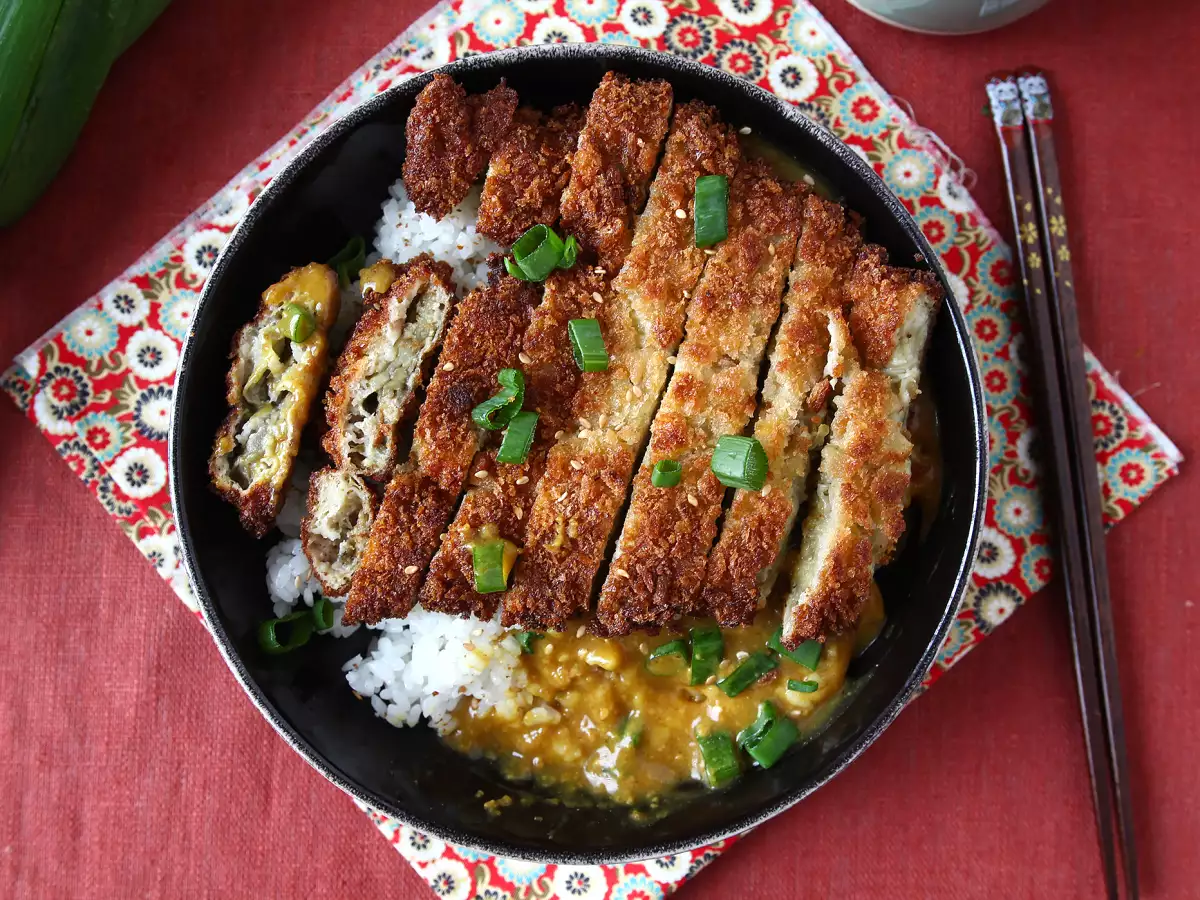 Gepaneerde aubergine met panko: vegetarische Japanse katsu curry - foto 2