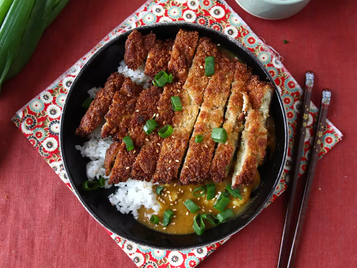 Gepaneerde aubergine met panko: vegetarische Japanse katsu curry - foto 5