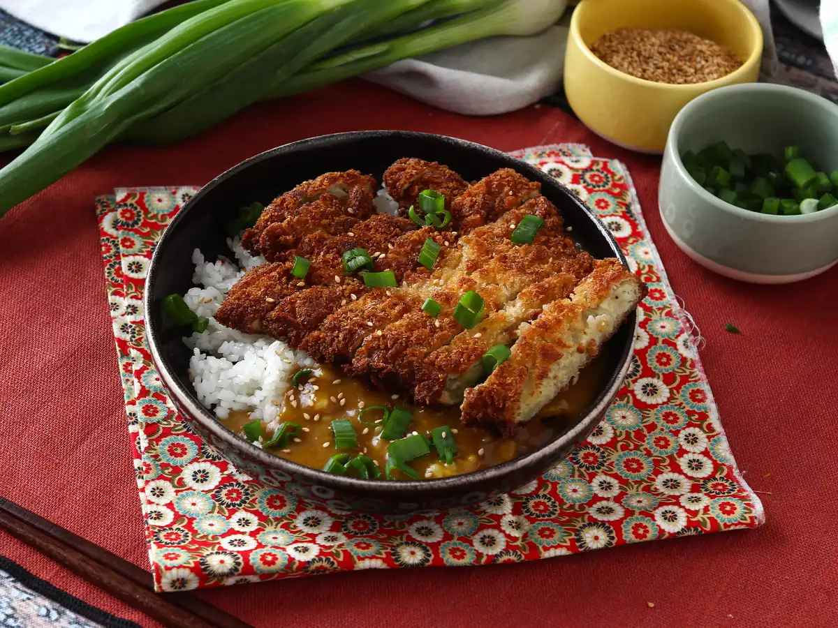 Gepaneerde aubergine met panko: vegetarische Japanse katsu curry - foto 6