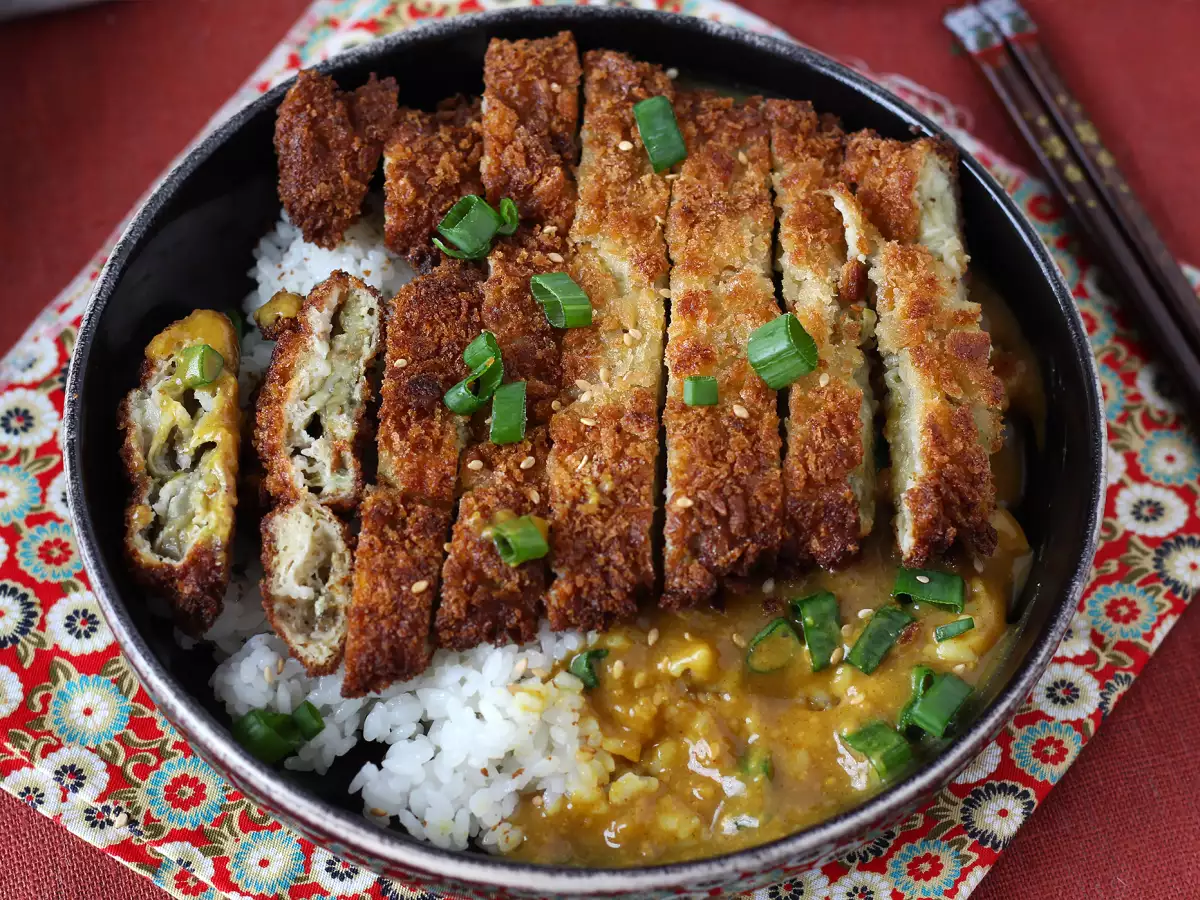 Gepaneerde aubergine met panko: vegetarische Japanse katsu curry - foto 8
