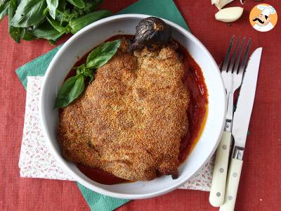 Gepaneerde aubergine Milanees maar dan vegetarisch - Air Fryer koken - foto 2