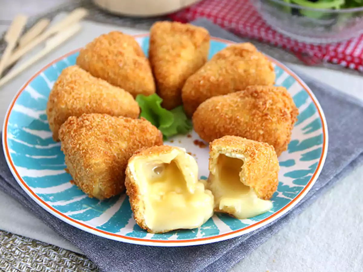 Gepaneerde Camembert, smeltend en krokant