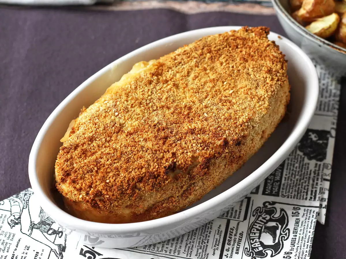 Gepaneerde caprice van de goden met airfryer-aardappeltjes - foto 7