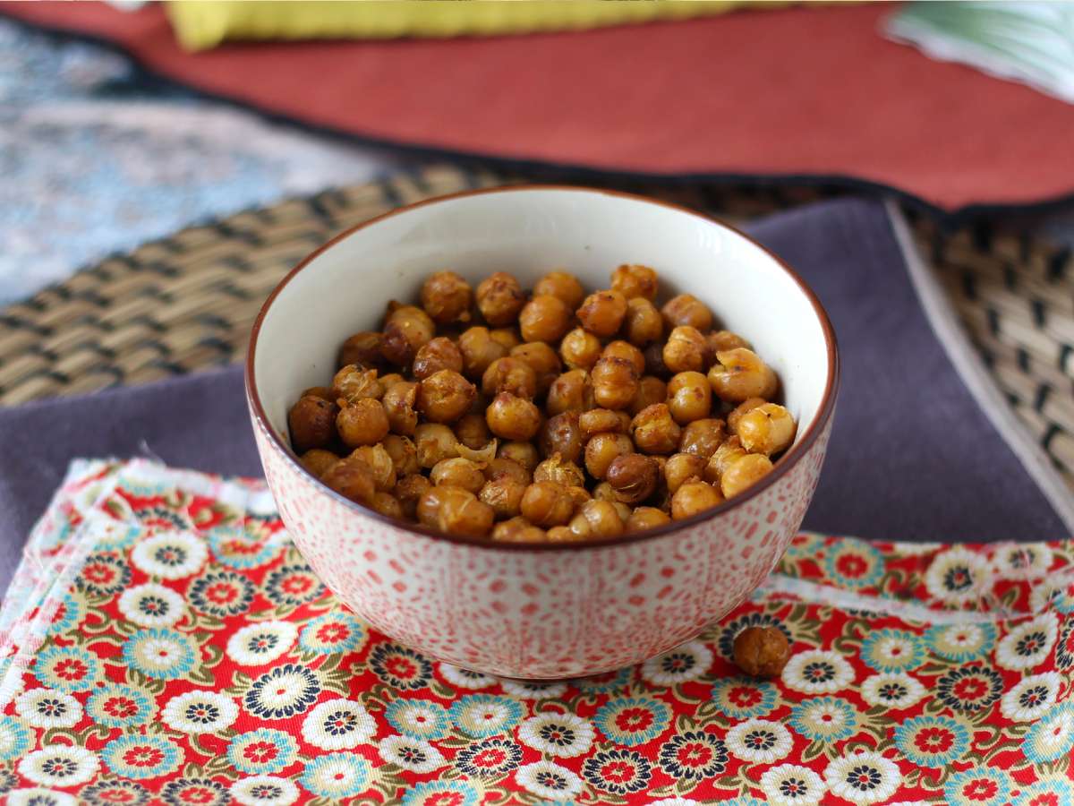 Geroosterde kikkererwten uit de airfryer