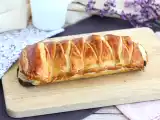 Gevlochten bladerdeeg met chocolade, foto 1