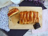 Gevlochten bladerdeeg met chocolade, foto 3