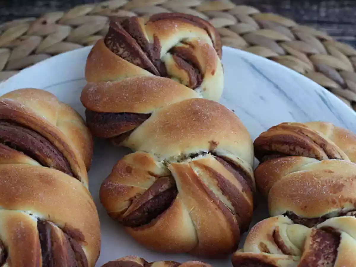 Gevlochten broodjes met Nutella - foto 3