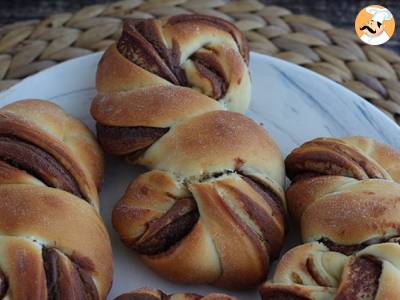 Gevlochten broodjes met Nutella - foto 3