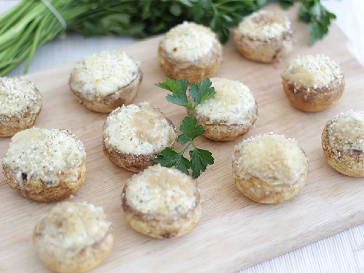 Gevulde champignons als borrelhapje