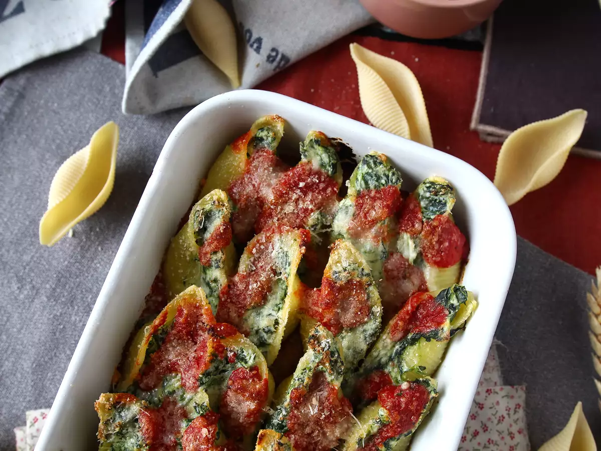Gevulde conchiglioni met ricotta en spinazie: een onweerstaanbaar vegetarisch ovengerecht - foto 3