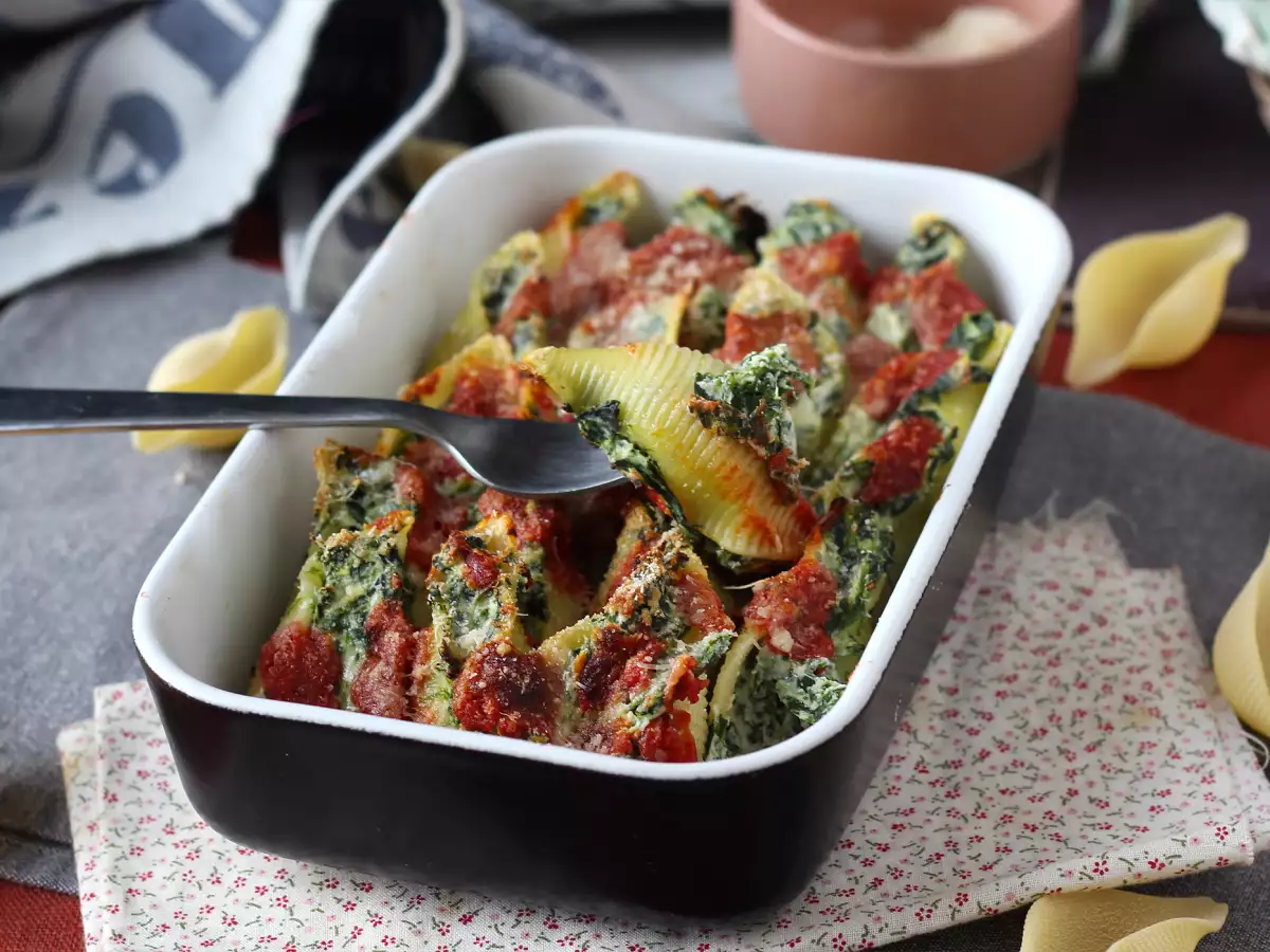 Gevulde conchiglioni met ricotta en spinazie: een onweerstaanbaar vegetarisch ovengerecht - foto 7