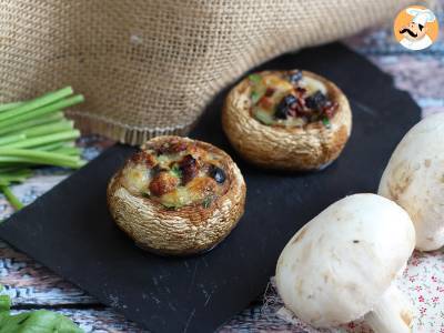 Gevulde en gebakken champignons (een geweldig idee voor een aperitief) - foto 4