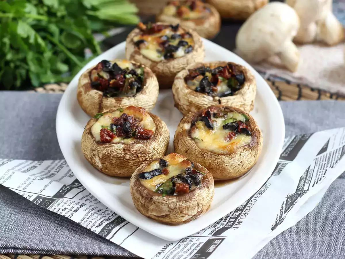 Gevulde ovengebakken champignons (een heerlijk idee voor bij het aperitief) - foto 2