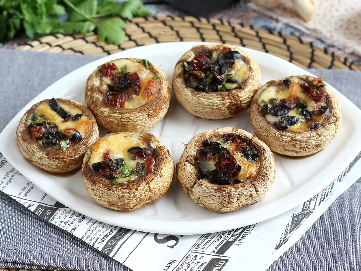 Gevulde ovengebakken champignons (een heerlijk idee voor bij het aperitief) - foto 5