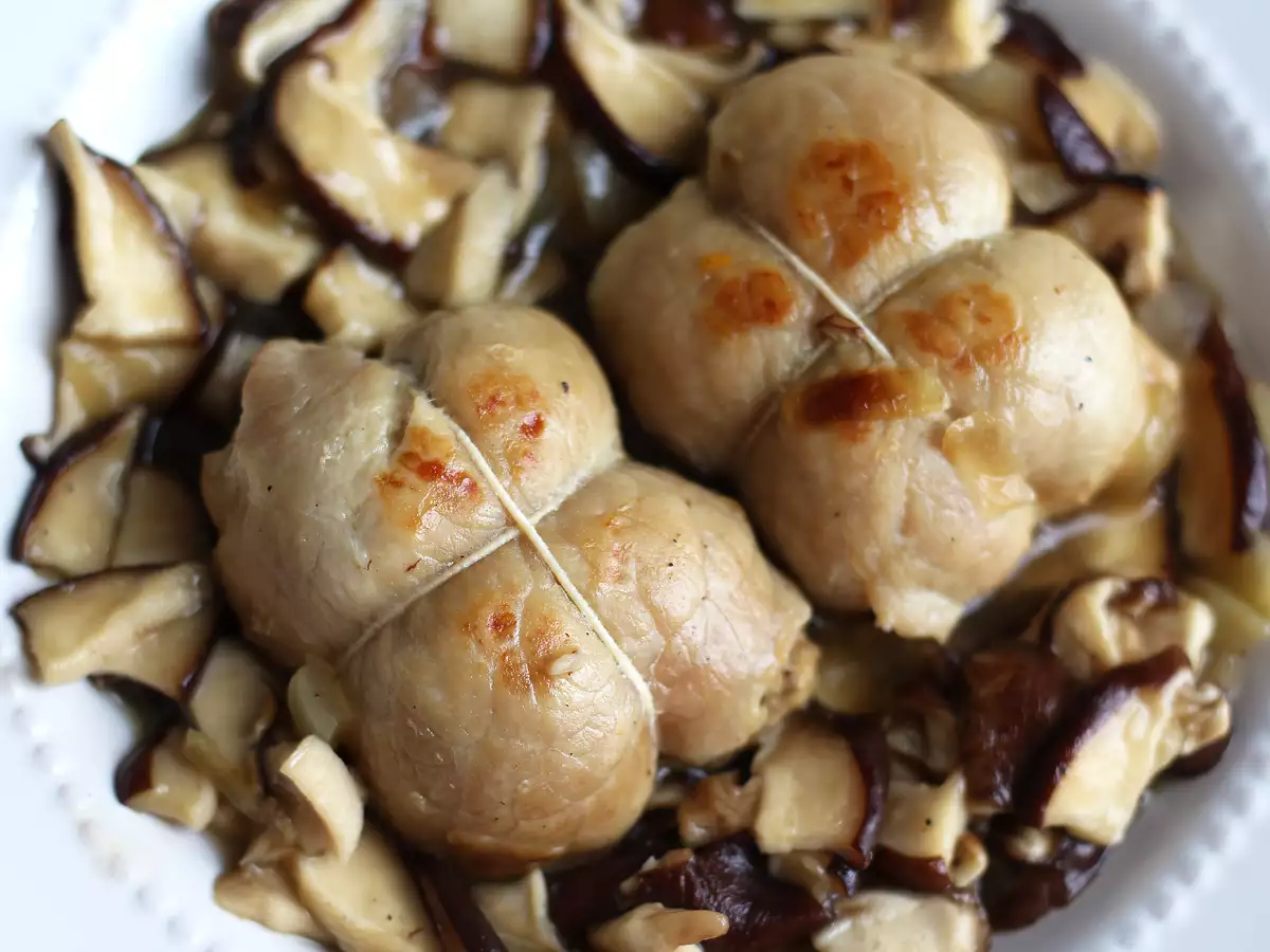 Gevulde varkenslapjes met champignonsaus - foto 3