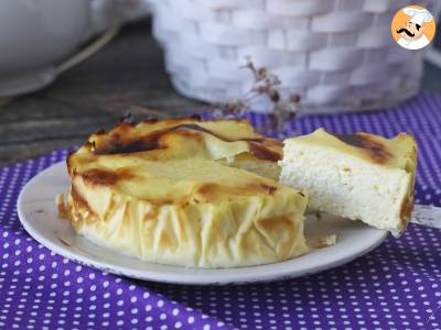 Gezonde cheesecake in een air fryer