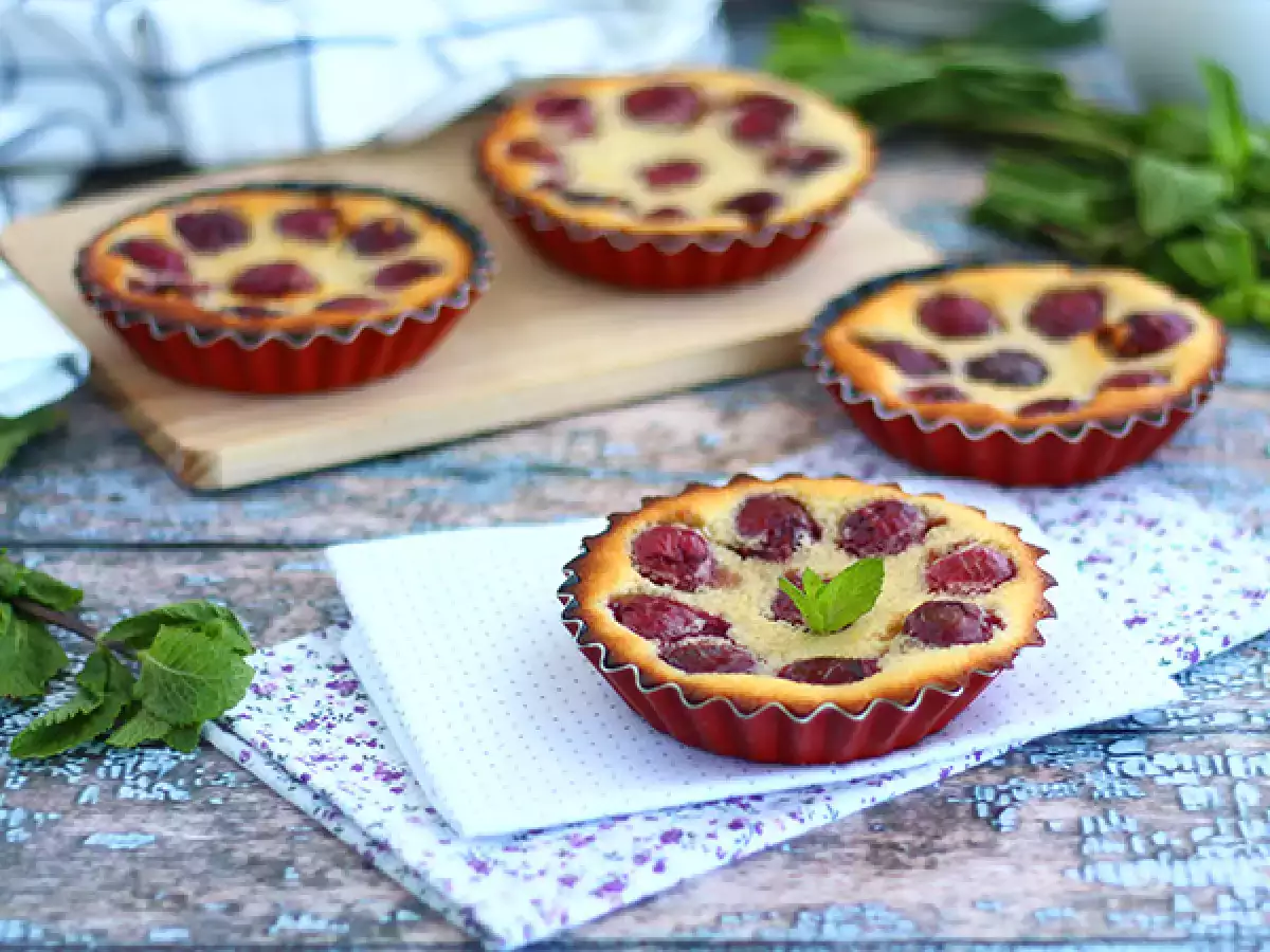 Glutenvrije mini-clafoutis met kersen - foto 2