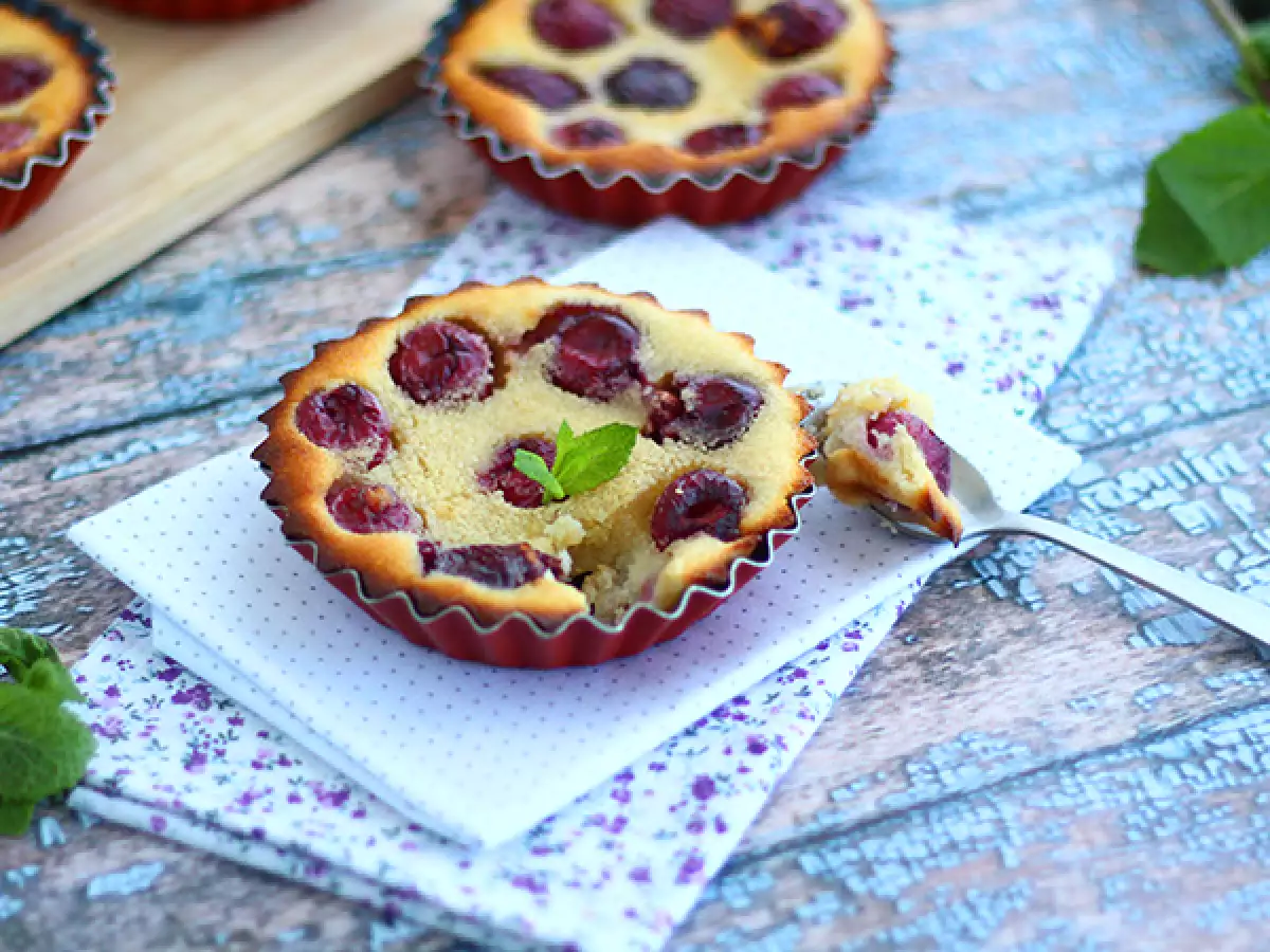 Glutenvrije mini-clafoutis met kersen - foto 3