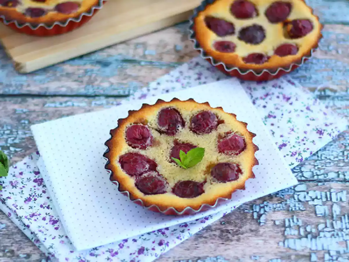 Glutenvrije mini kersenclafoutis