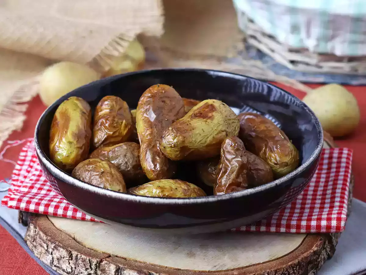 Grenaille aardappelen in de friteuse