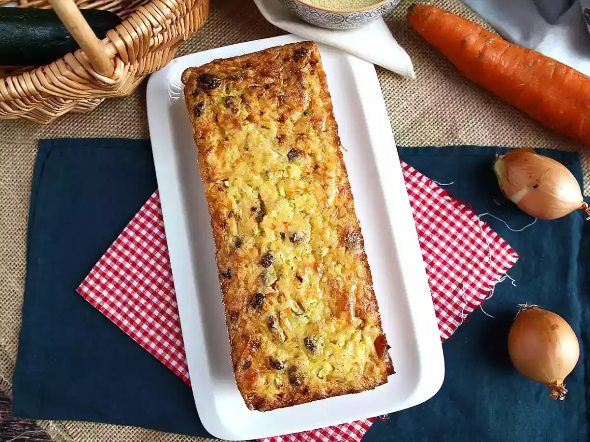Griesmeelcake met courgettes en wortelen - foto 2