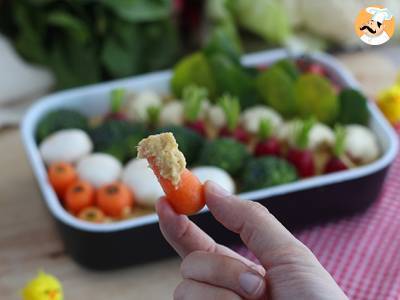 Groentetuin voor aperitief (hummus en babygroenten) - foto 2