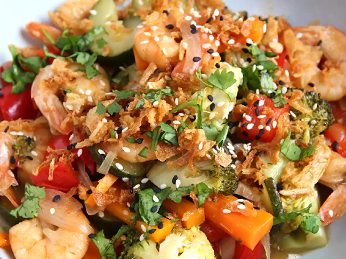 Groentewok met garnalen - foto 5