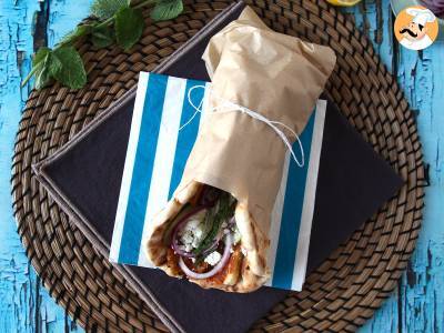 Gyros met halloumi, een vegetarische versie van het Griekse broodje! - foto 2