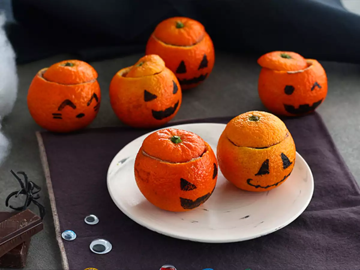 Halloween-clementines met chocolademousse - foto 3