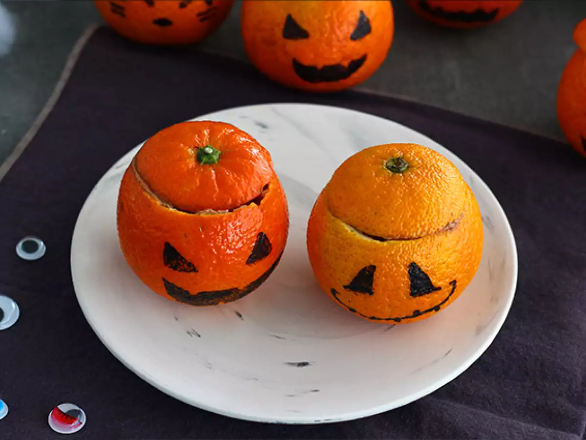 Halloween-clementines met chocolademousse - foto 4