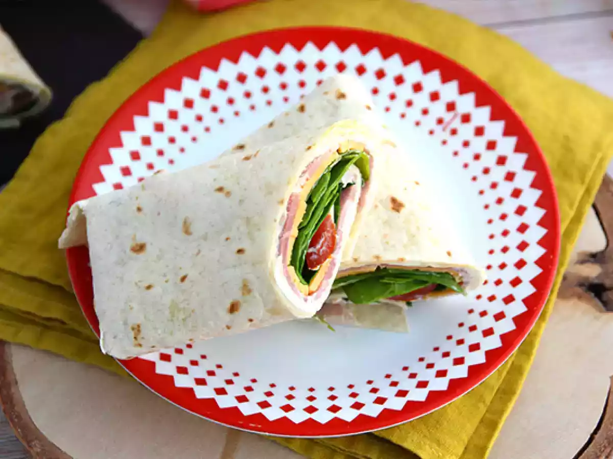 Ham en Cheddar Spinazie Wraps - foto 2