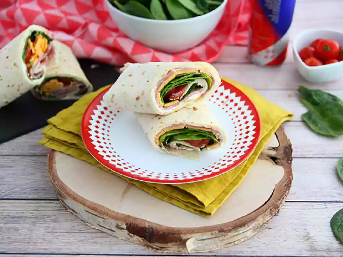Ham en Cheddar Spinazie Wraps - foto 4