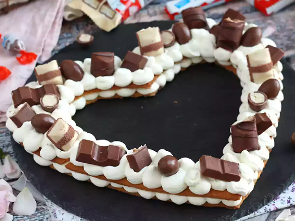 Hart taart au Kinder - Hart taart voor Valentijn - foto 4
