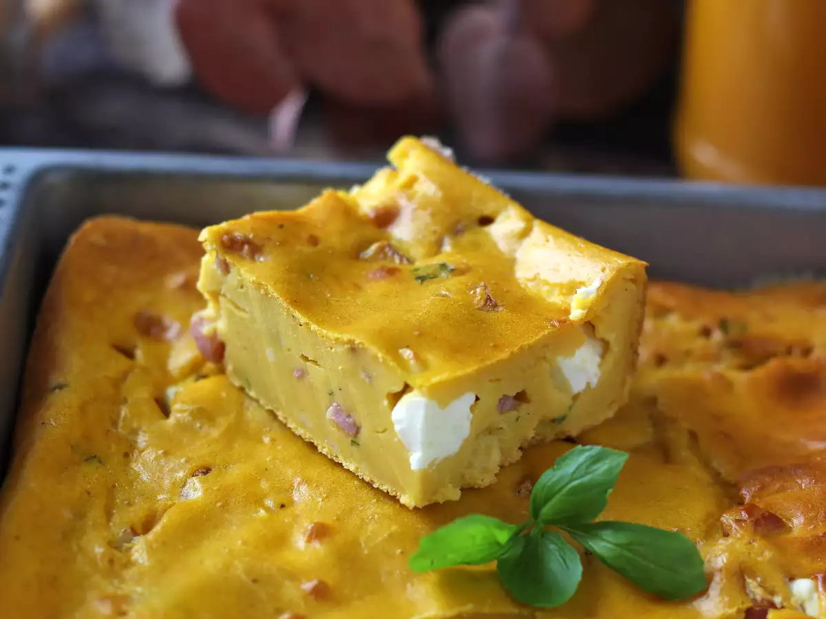 Hartige brownie met ham, feta en pompoen: het perfecte recept om soeprestjes op te maken! - foto 7