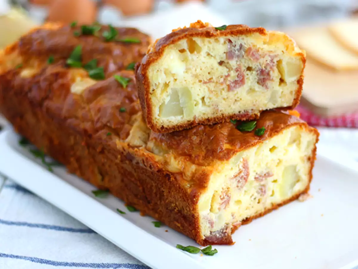 Hartige cake met restjes raclettekaas - foto 4