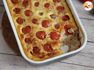 Hartige clafoutis met kerstomaatjes en tonijn - foto 4