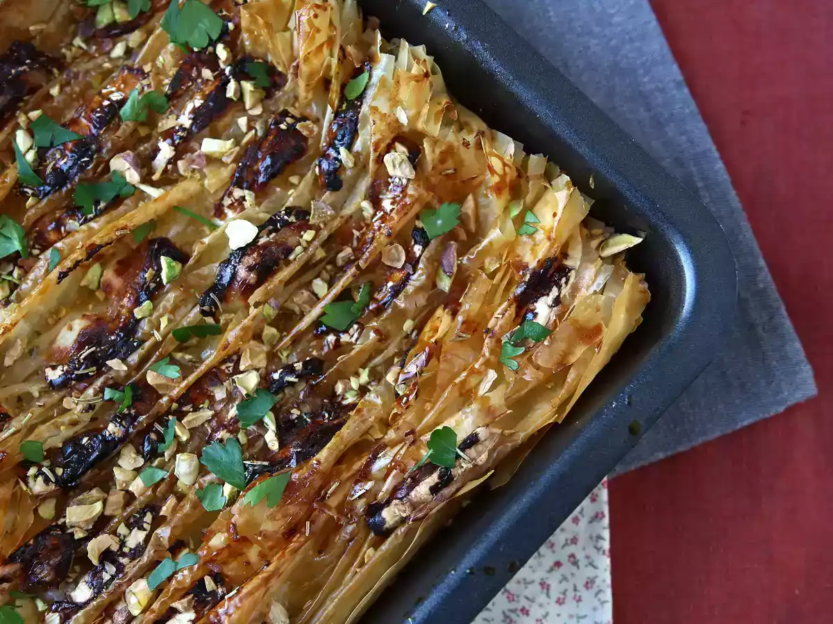 Hartige crinkle cake met geitenkaas en honing - foto 3