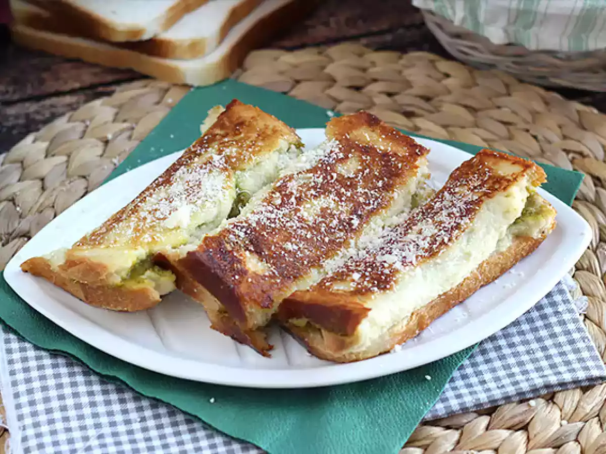 Hartige wentelteefjes met pesto - foto 3