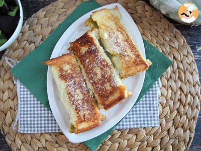 Hartige wentelteefjes met pesto