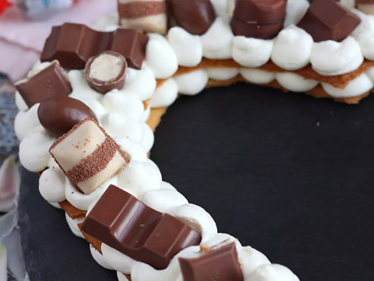 Hartvormige Kinder-taart – Valentijnstaart met Kinder - foto 5