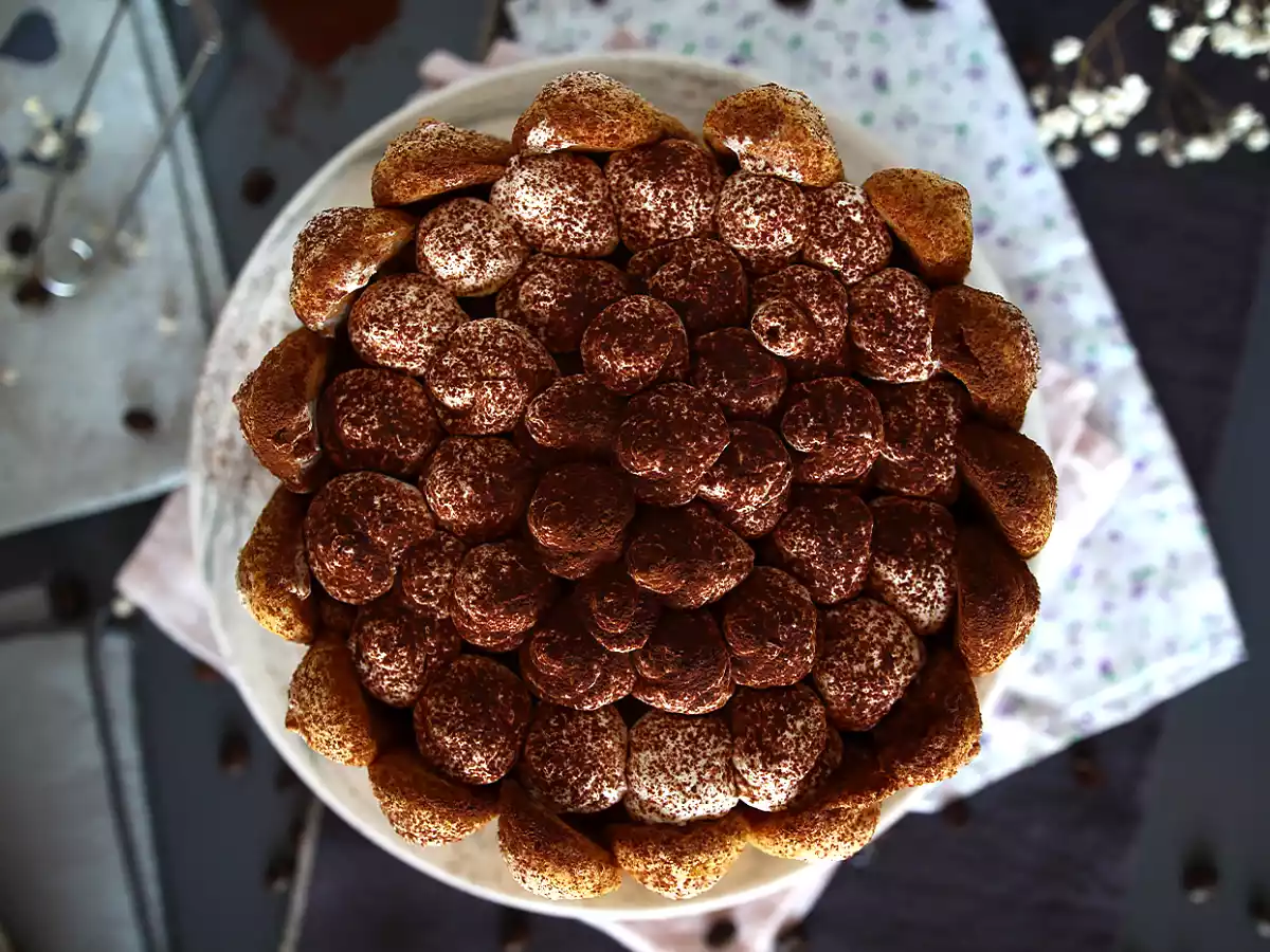 Heerlijke charlotte in tiramisu-stijl zonder eieren - foto 3