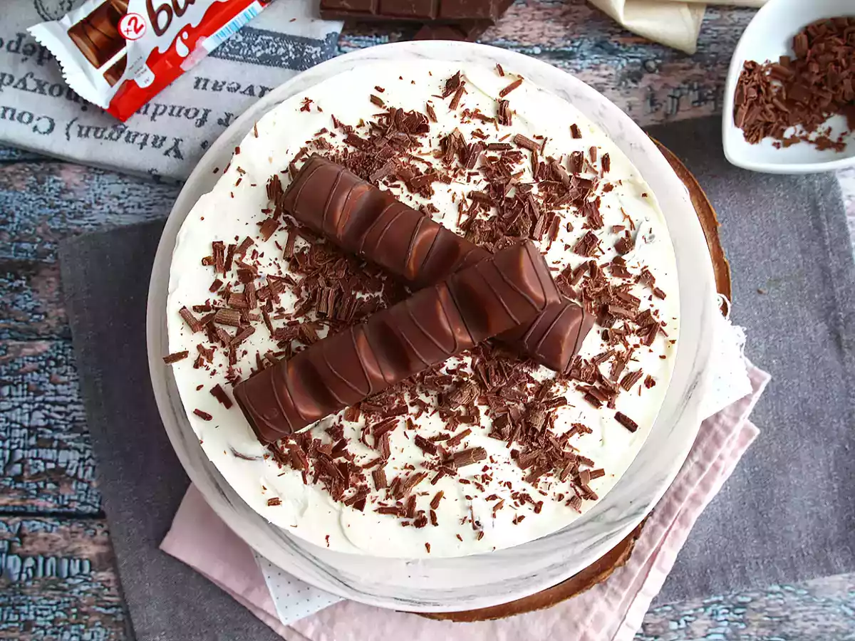 Heerlijke no-bake Kinder Bueno cheesecake - foto 2