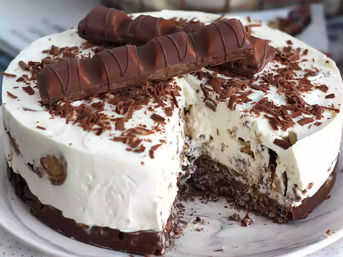 Heerlijke no-bake Kinder Bueno cheesecake - foto 3
