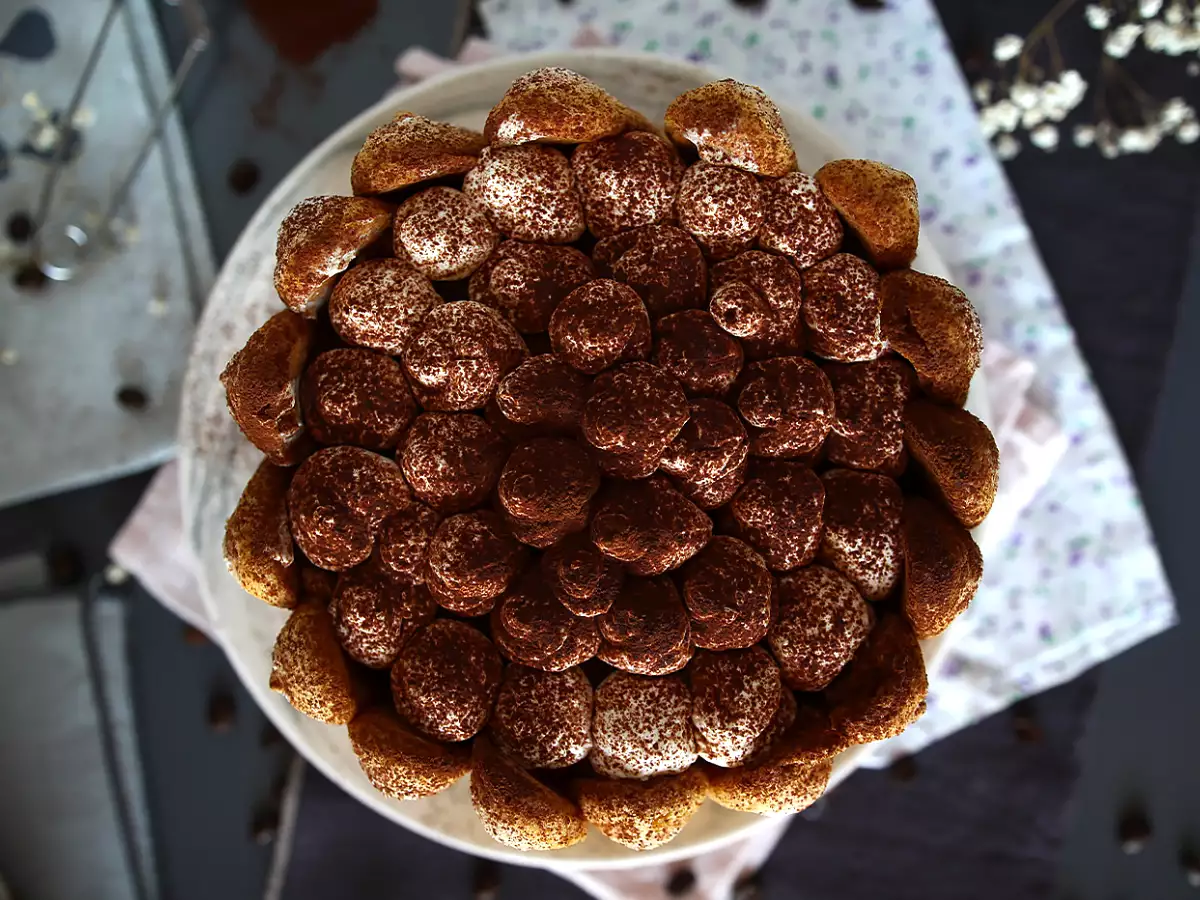 Heerlijke tiramisu-charlotte zonder eieren - foto 3