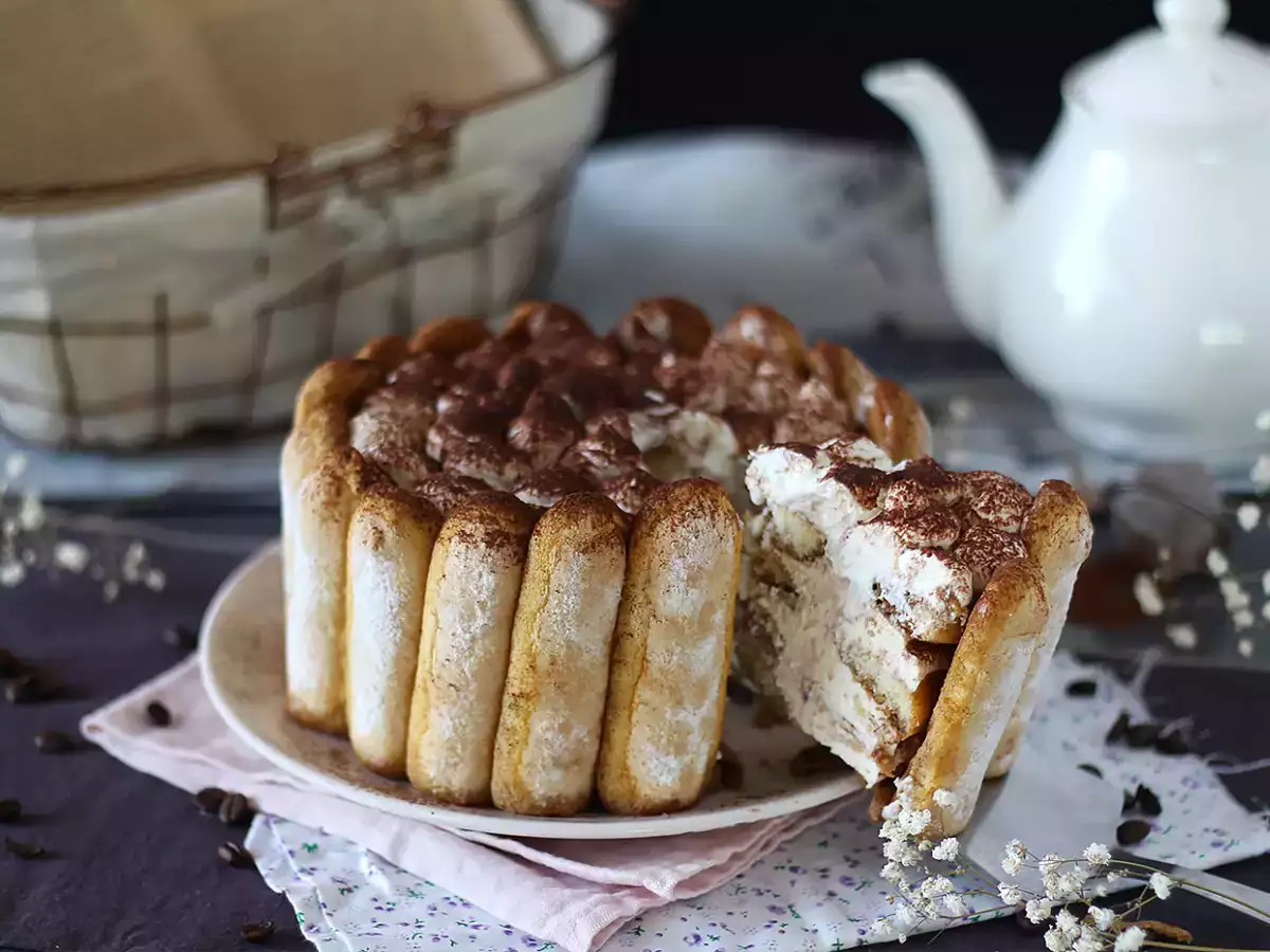 Heerlijke tiramisu-charlotte zonder eieren - foto 6
