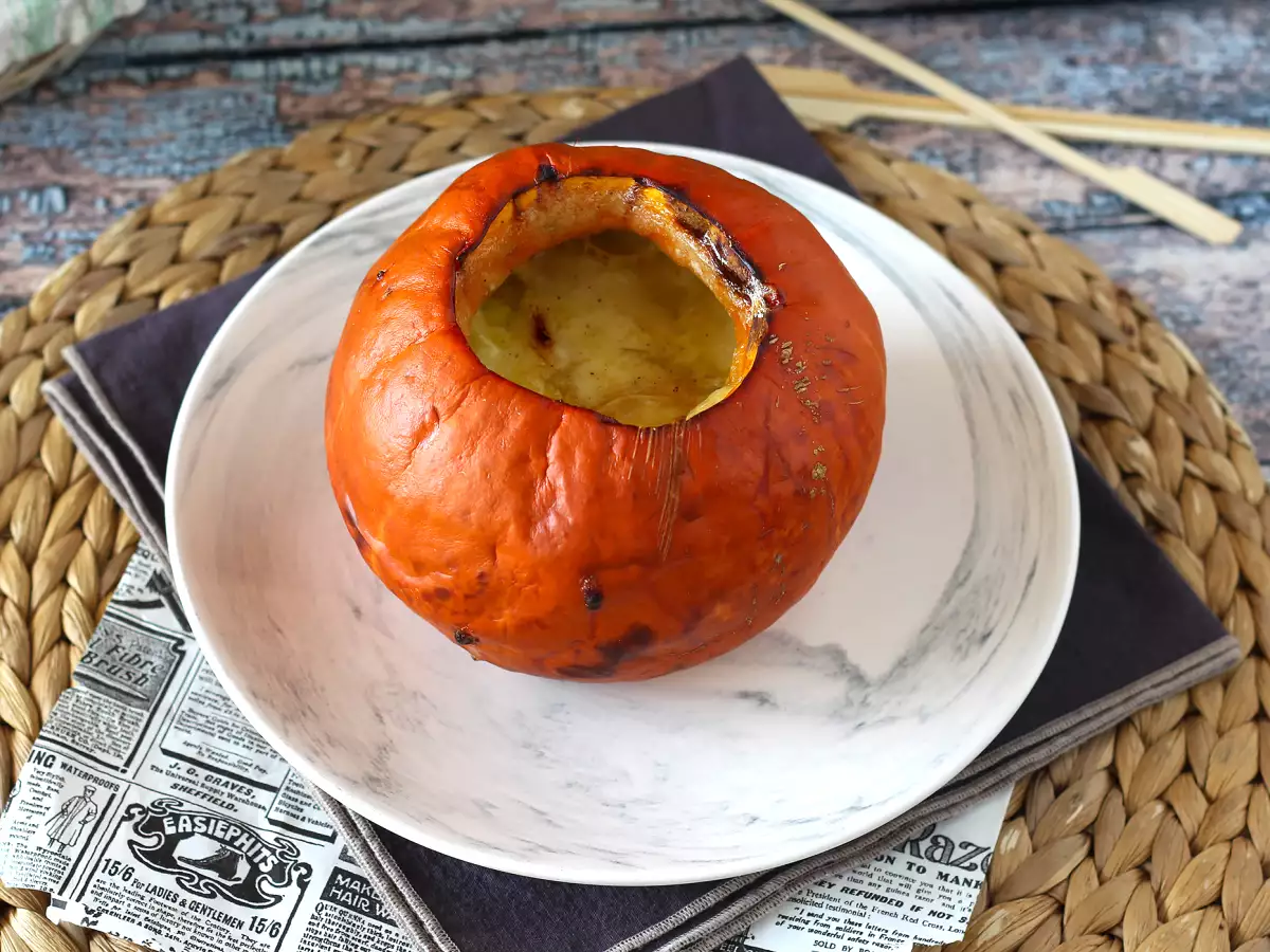 Herfstfondue met Reblochon in een Hokkaido-pompoen - foto 3